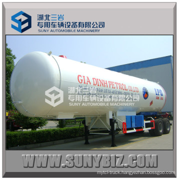 Double Axle LPG Tank Truck Semi Trailer